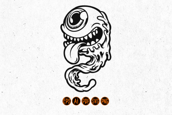 Download Halloween Character One Eye Monster Logo - Premium Resources