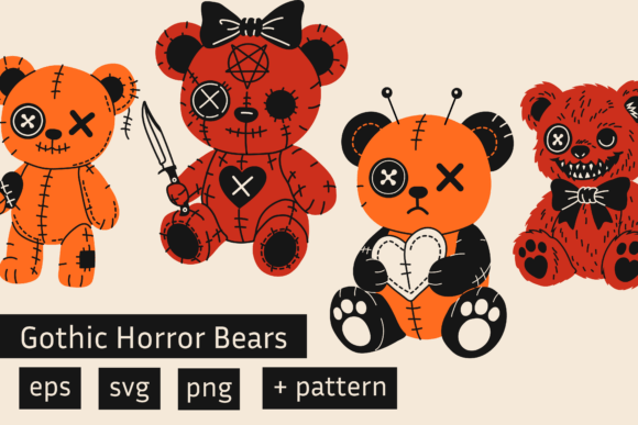 Download Twisted Plush: Gothic Horror Bears - Horror Collection